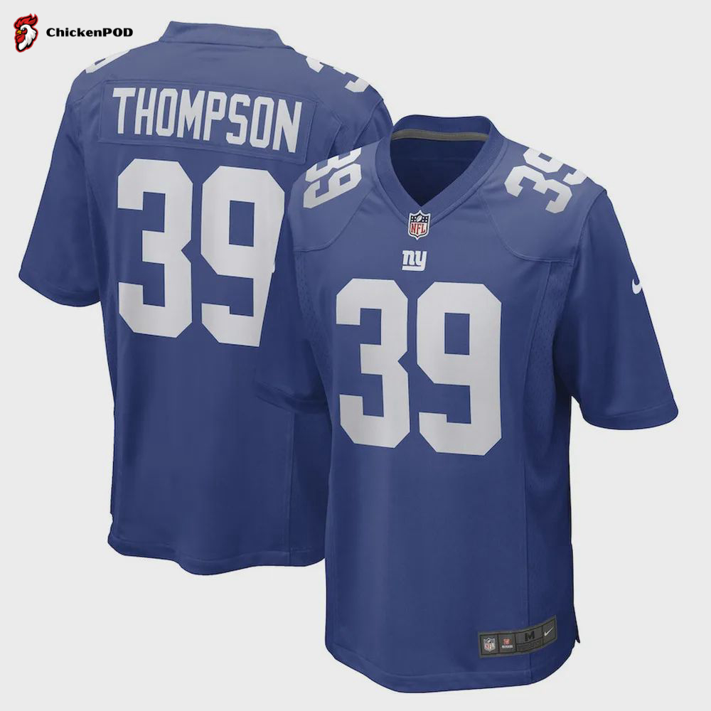 Trenton Thompson New York Giants Game Player Jersey – Royal