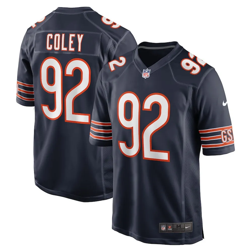 Trevon Coley Chicago Bears Game Player Jersey – Navy