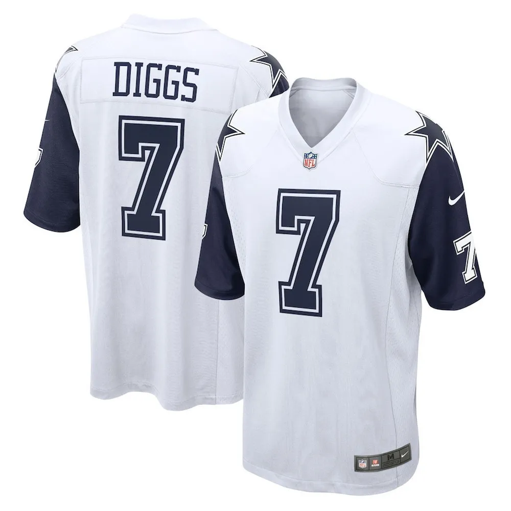 Trevon Diggs 7 Dallas Cowboys Alternate Game Jersey – White