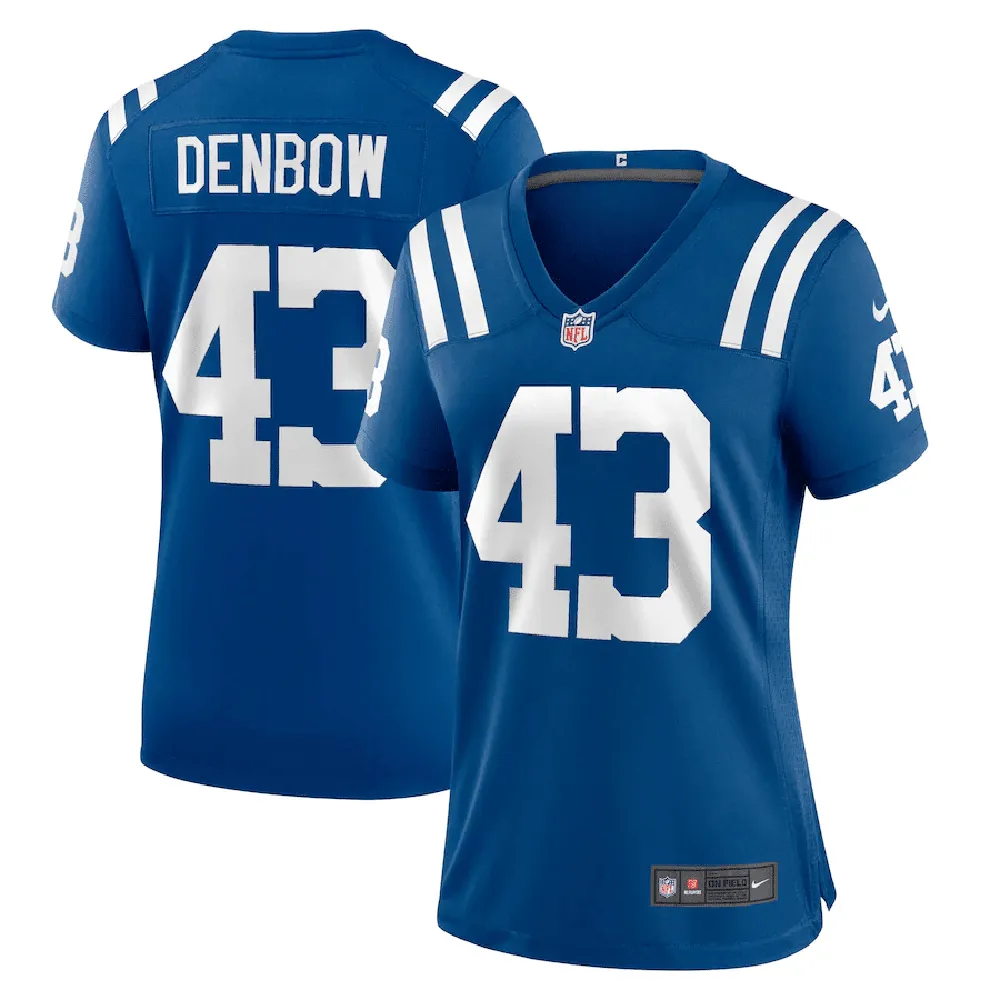 Trevor Denbow Indianapolis Colts Women’s Game Player Jersey – Royal