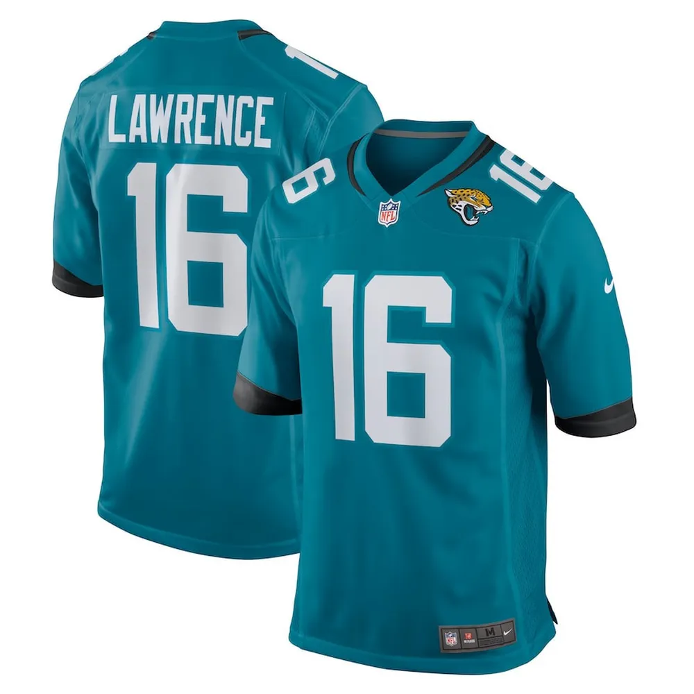 Trevor Lawrence 16 Jacksonville Jaguars YOUTH Game Jersey – Teal