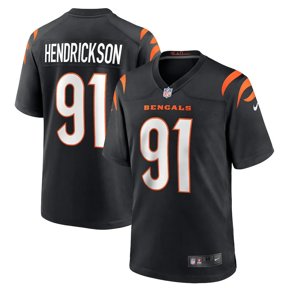 Trey Hendrickson Cincinnati Bengals Team Game Jersey – Black