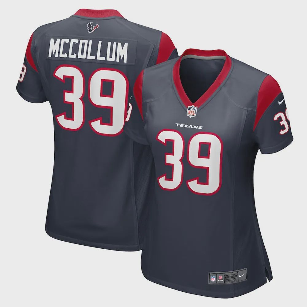 Tristin McCollum Houston Texans Women’s Game Player Jersey – Navy