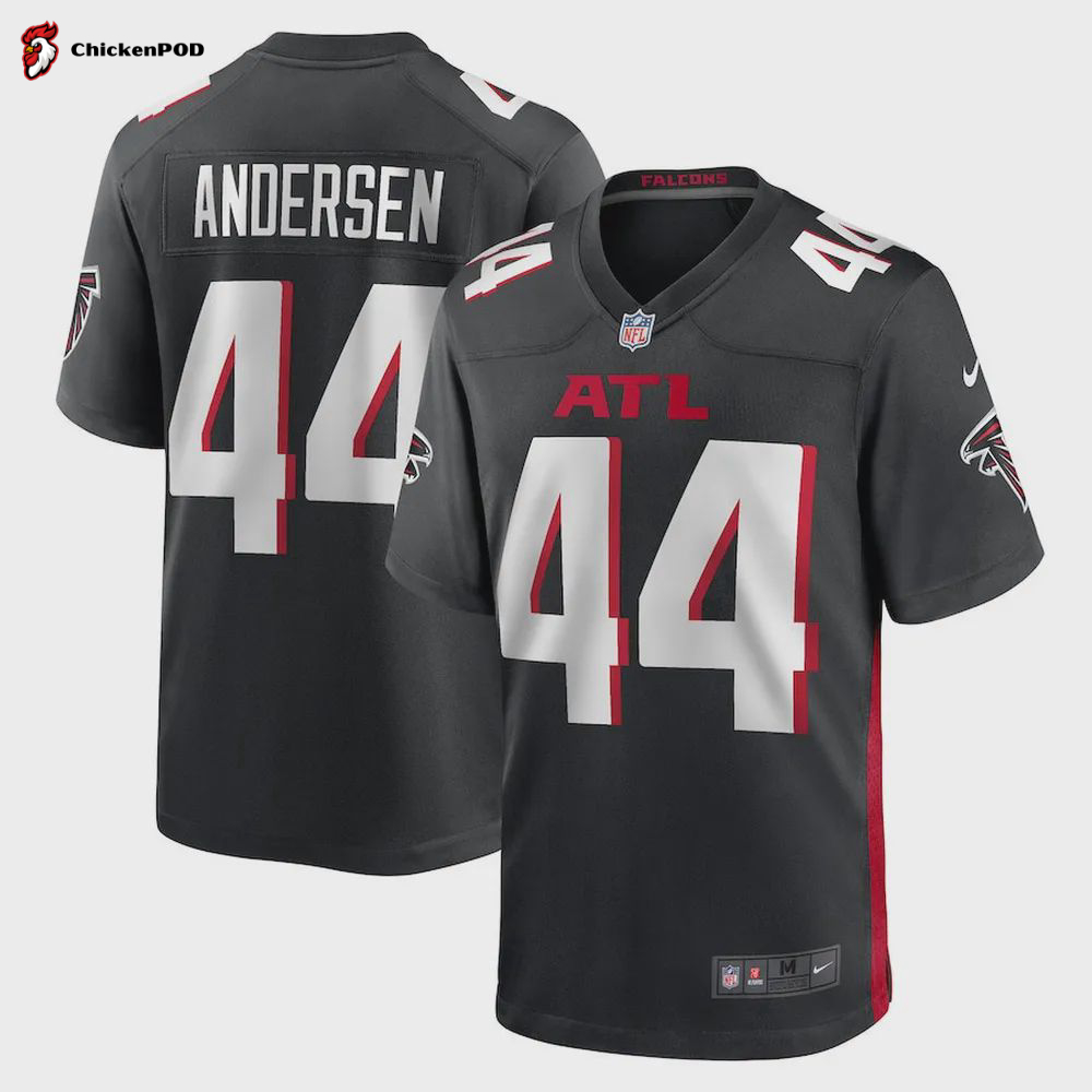 Troy Anderson 44 Atlanta Falcons Player Game Jersey – Black