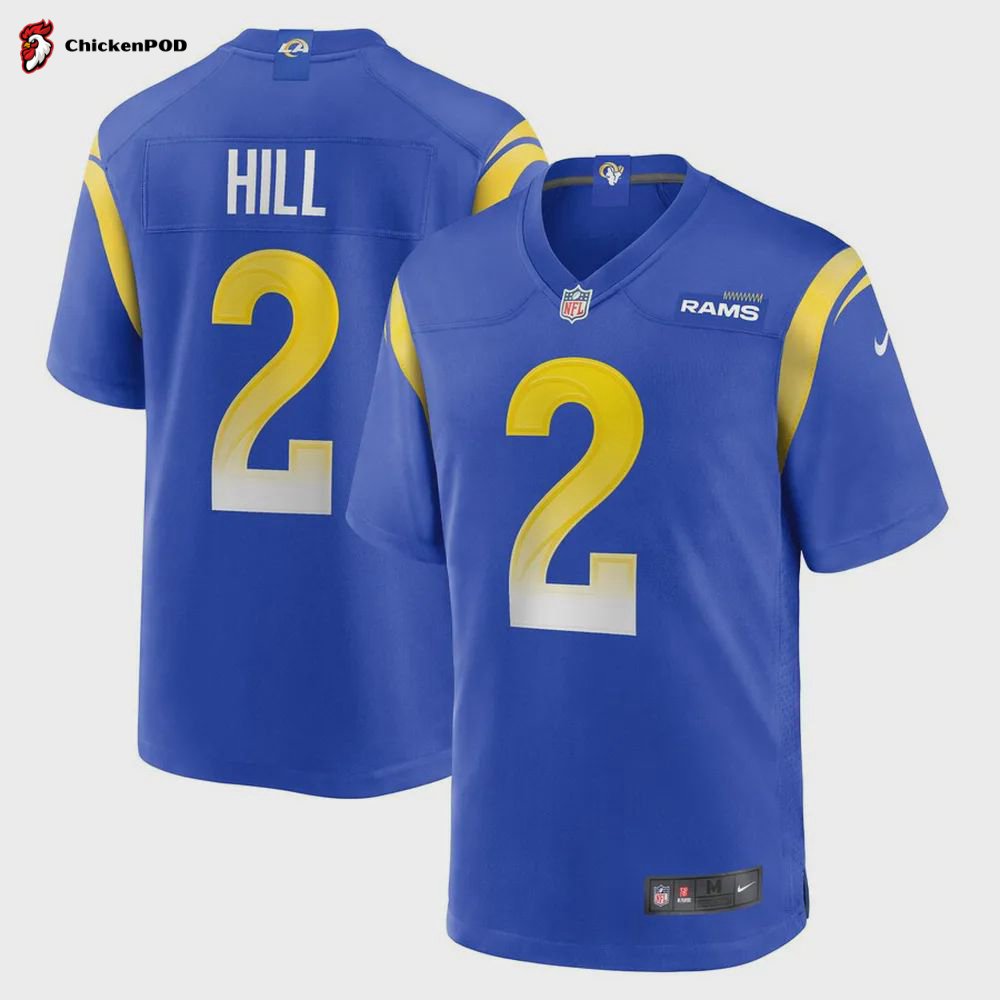 Troy Hill Los Angeles Rams Game Player Jersey – Royal