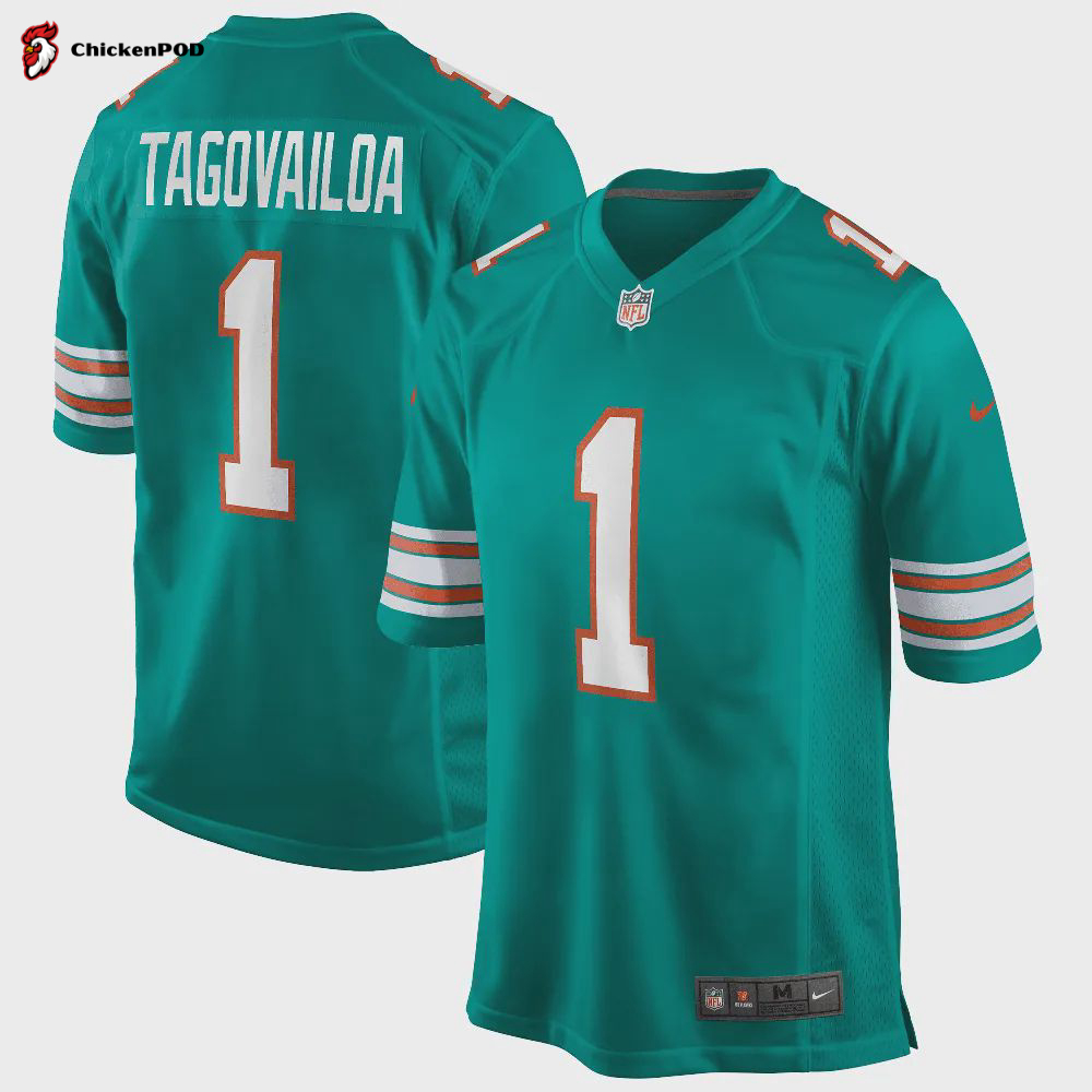 Tua Tagovailoa 1 Miami Dolphins Hawaiian Hero Game Jersey, White- Men