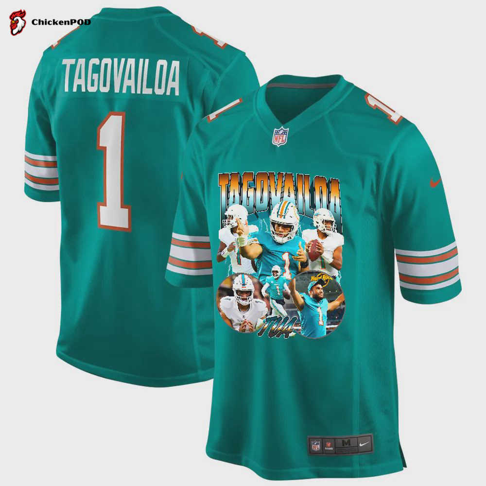 Tua Tagovailoa 1 Miami Dolphins Atmosphere Fashion Game Jersey – Gray