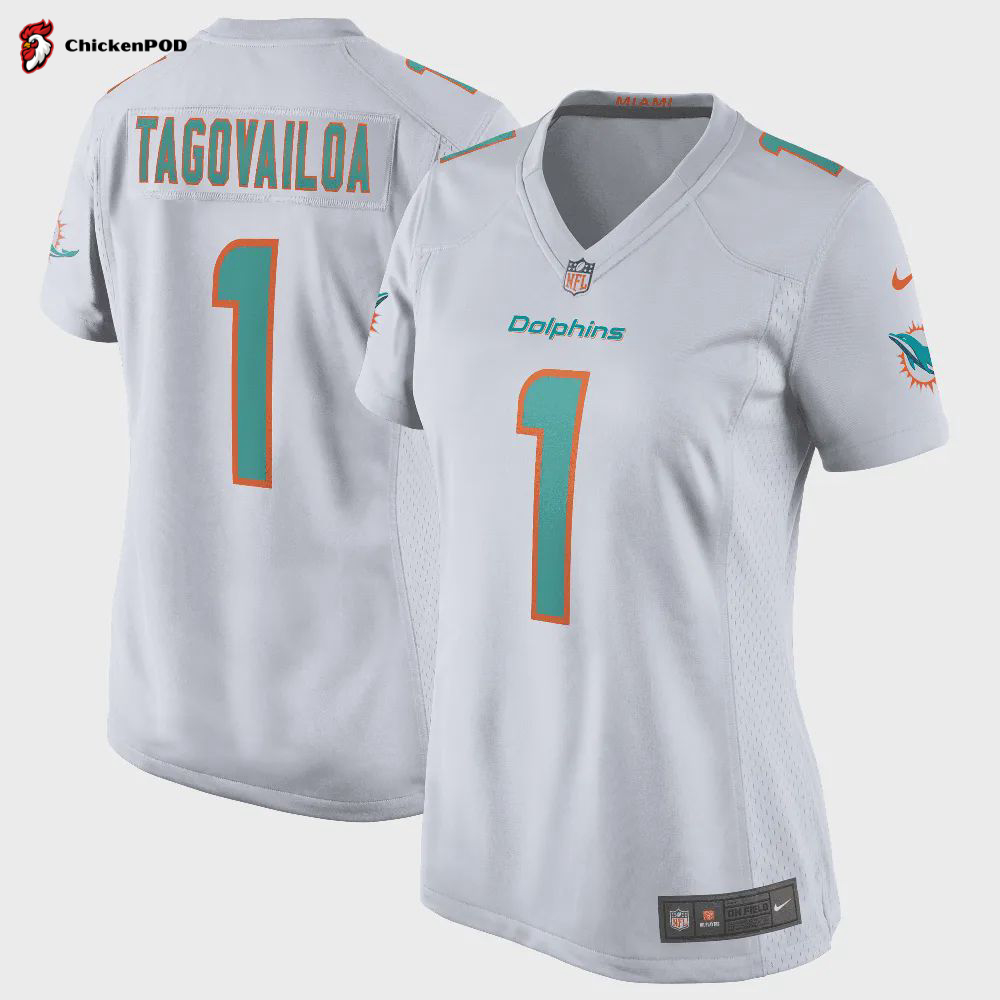 Tua Tagovailoa Miami Dolphins Women’s Game Jersey – Aqua Jersey