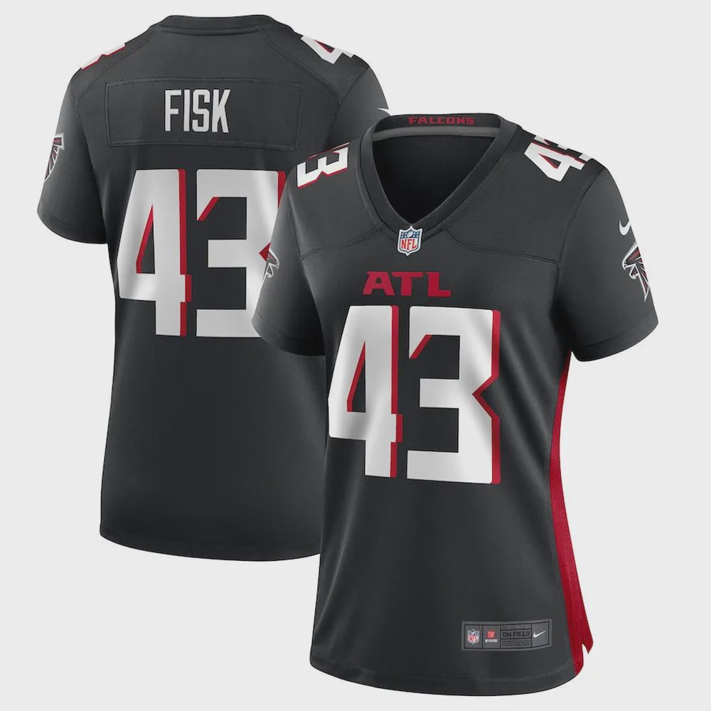 Tucker Fisk Atlanta Falcons Women’s Player Game Jersey – Black