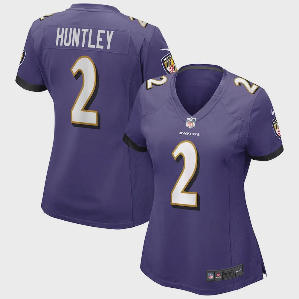 Tyler Huntley 2 Baltimore Ravens Women’s Game Jersey – Purple