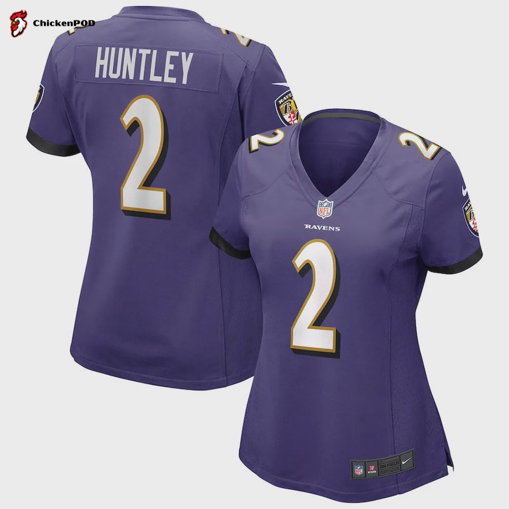 Tyler Huntley 2 Baltimore Ravens Women’s Game Jersey – Purple