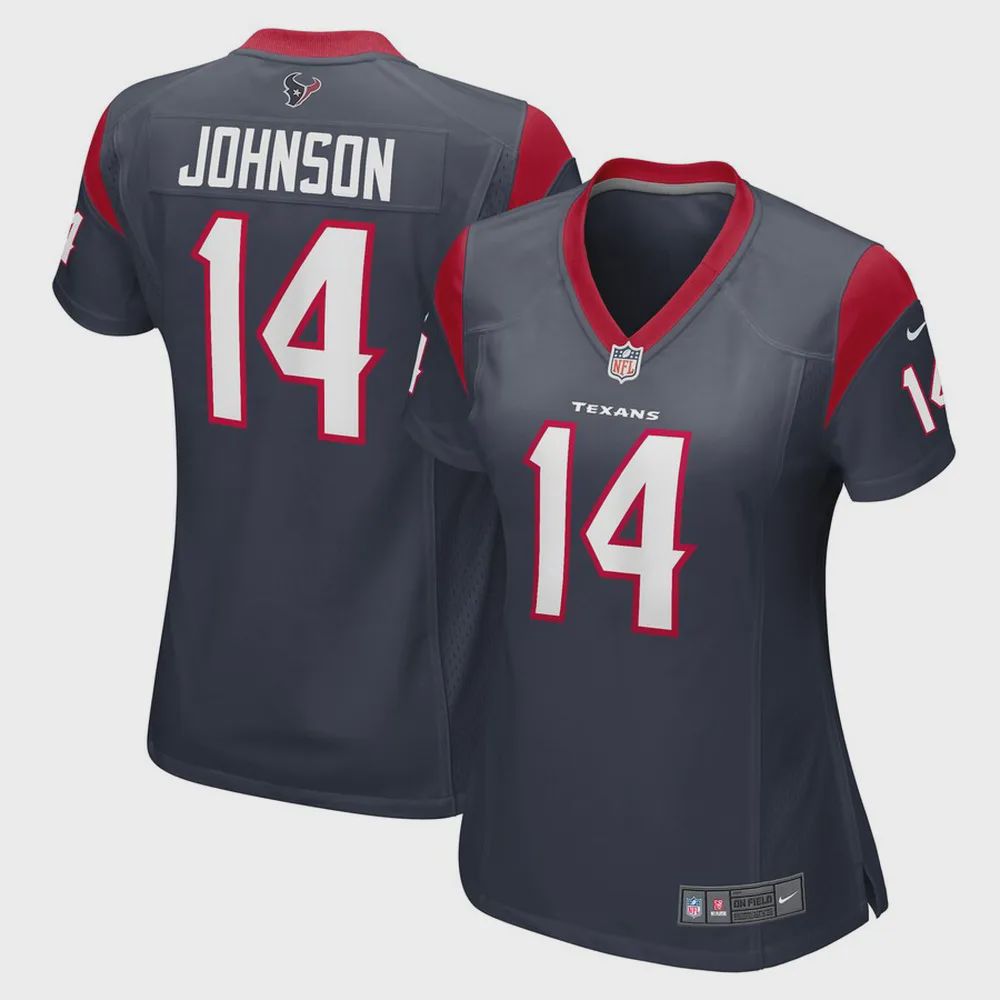 Tyler Johnson Houston Texans Women’s Game Player Jersey – Navy