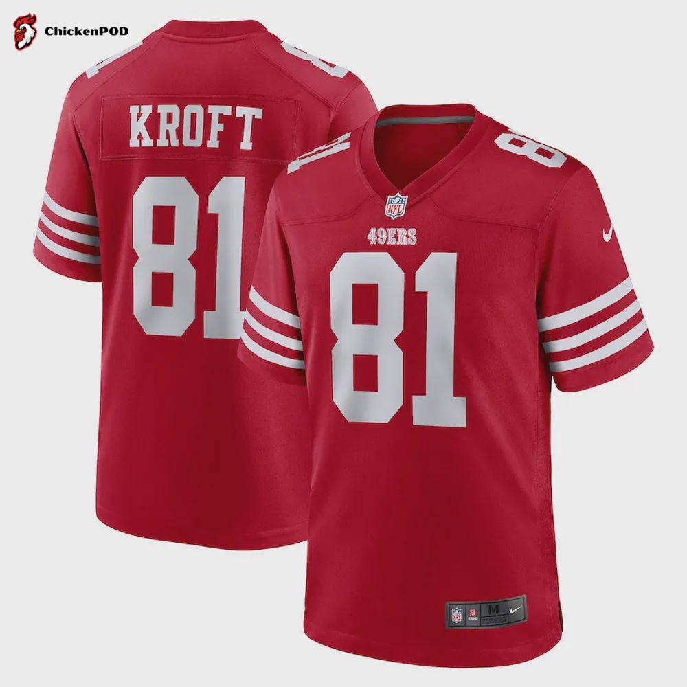 Tyler Kroft San Francisco 49ers Game Player Jersey – Scarlet