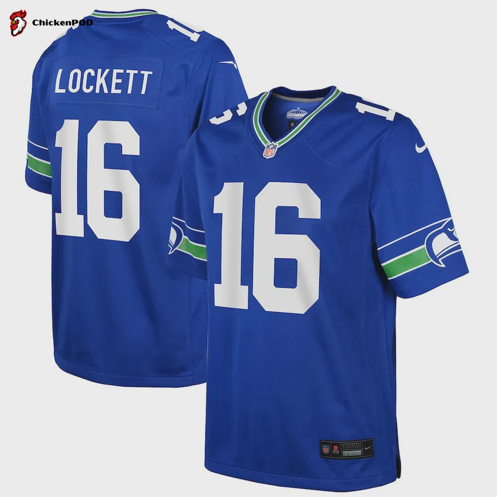 Tyler Lockett 16 Seattle Seahawks YOUTH Game Jersey – Royal