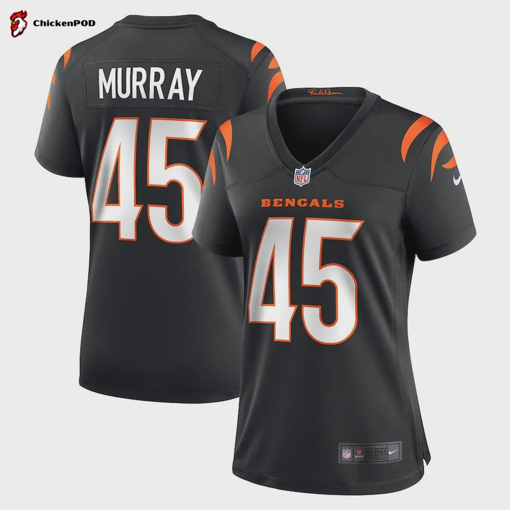 Tyler Murray 45 Cincinnati Bengals Women’s Game Jersey – Black