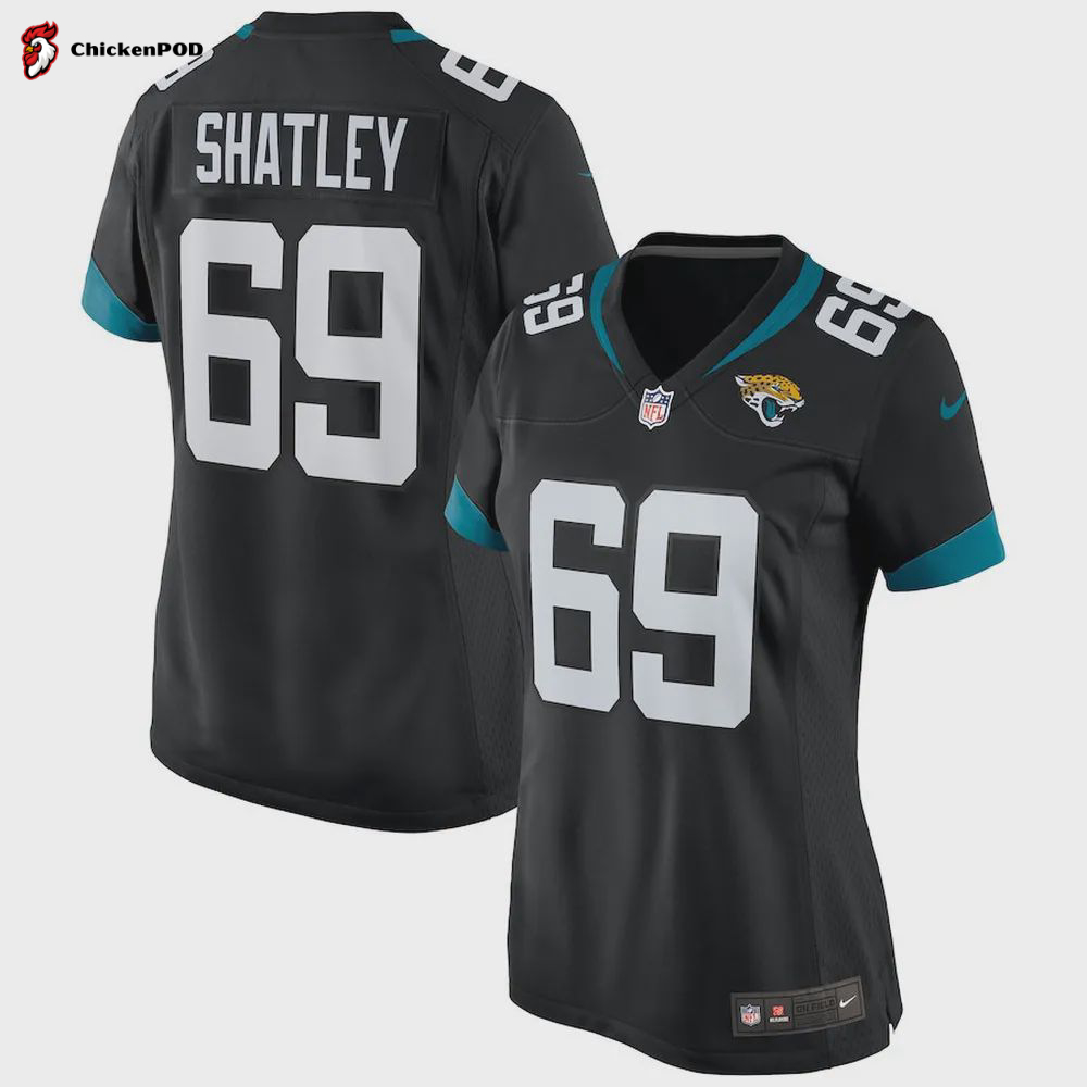 Tyler Shatley 69 Jacksonville Jaguars Women’s Game Jersey – Black