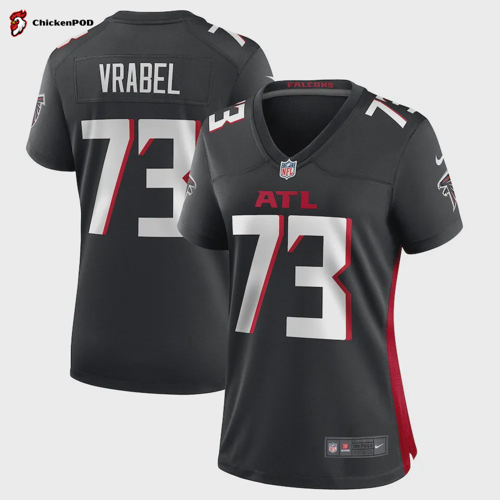 Tyler Vrabel Atlanta Falcons Player Game Jersey – Black