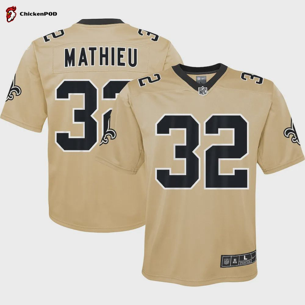 Tyrann Mathieu 32 New Orleans Saints Player Game Jersey – White