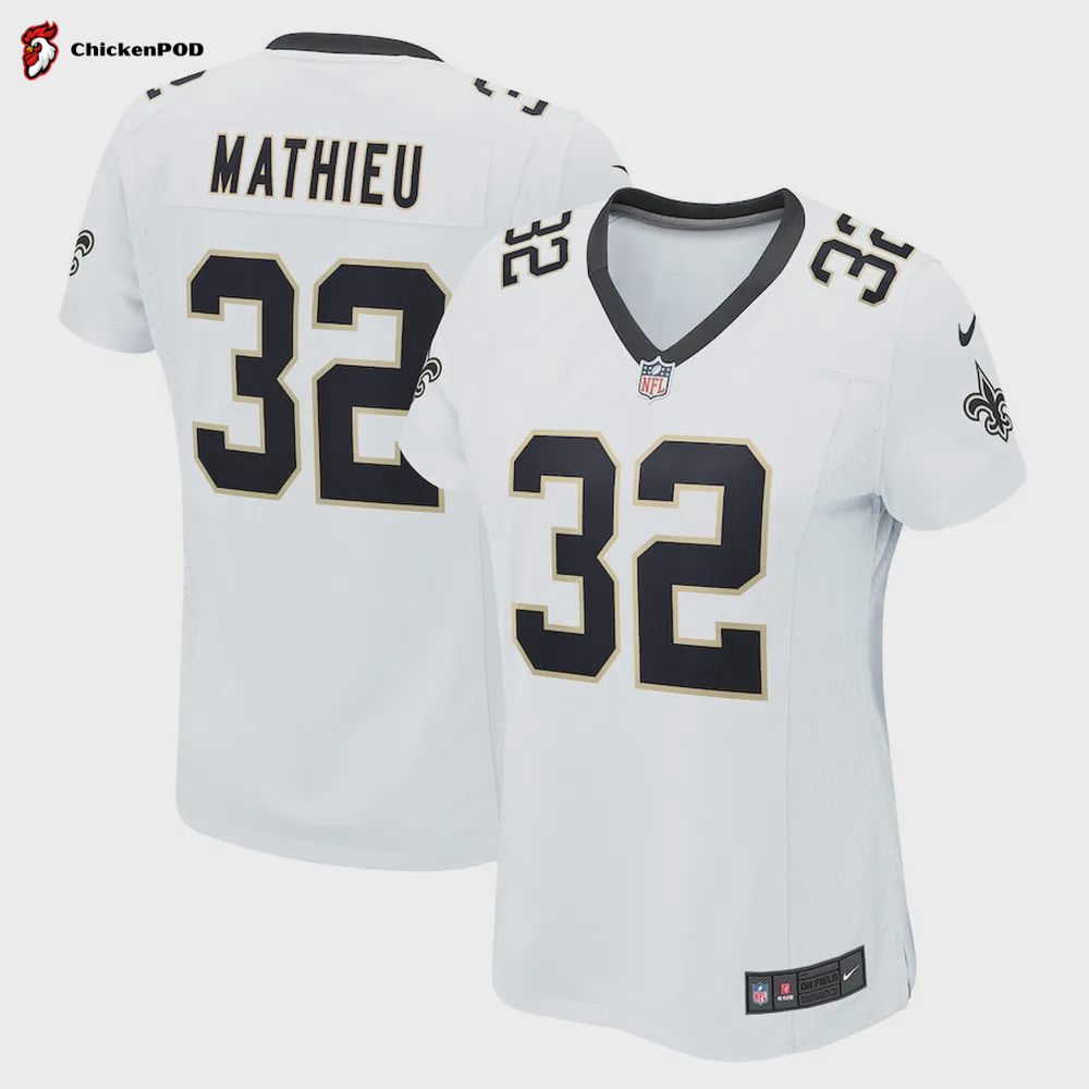 Tyrann Mathieu 32 New Orleans Saints Player Game Jersey – White