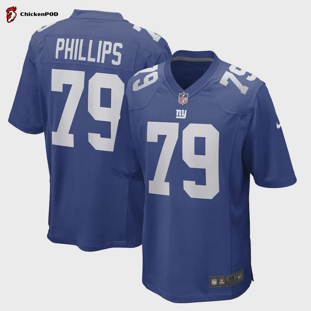 Tyre Phillips New York Giants Women’s Game Player Jersey – Royal