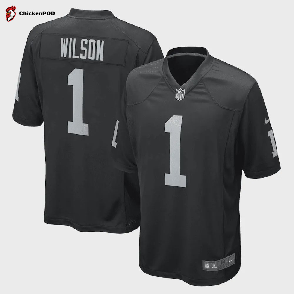 Tyree Wilson Las Vegas Raiders 2023 NFL Draft First Round Pick Game Jersey – Black