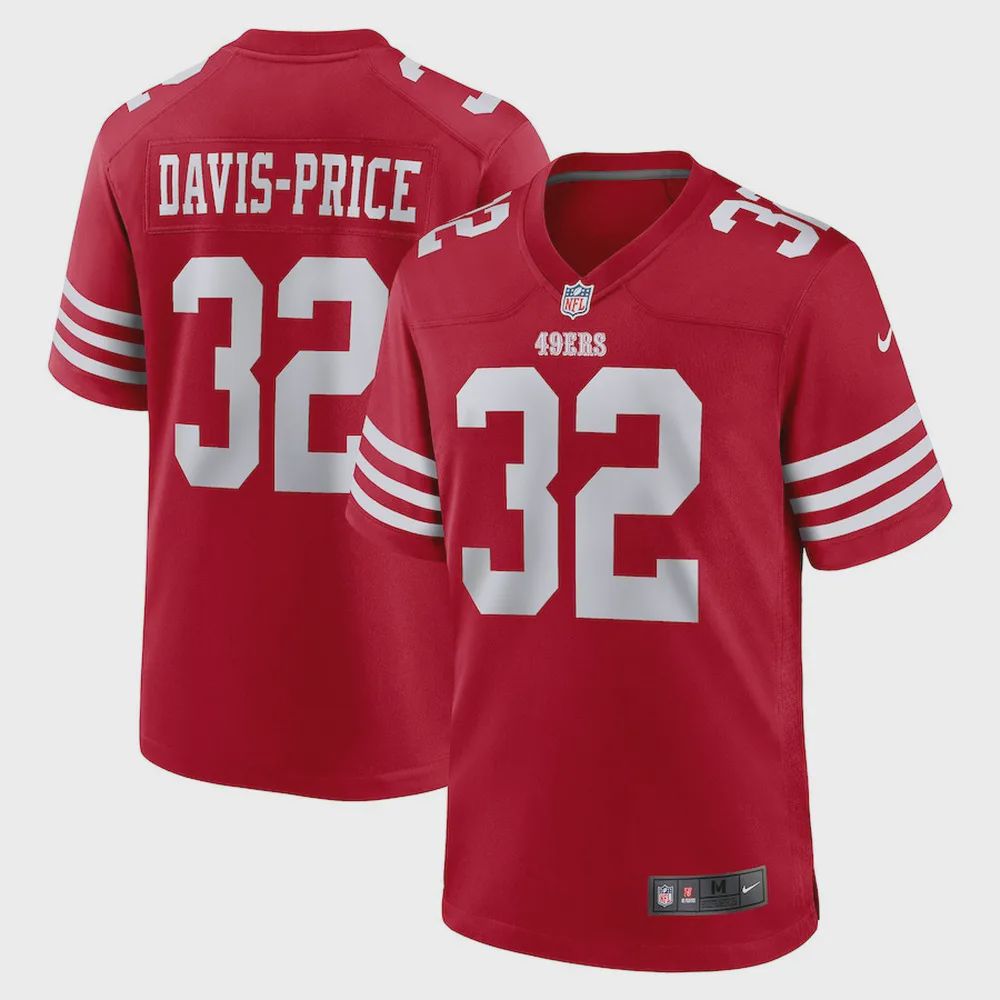 Tyrion Davis-Price San Francisco 49ers Game Player Jersey – Scarlet