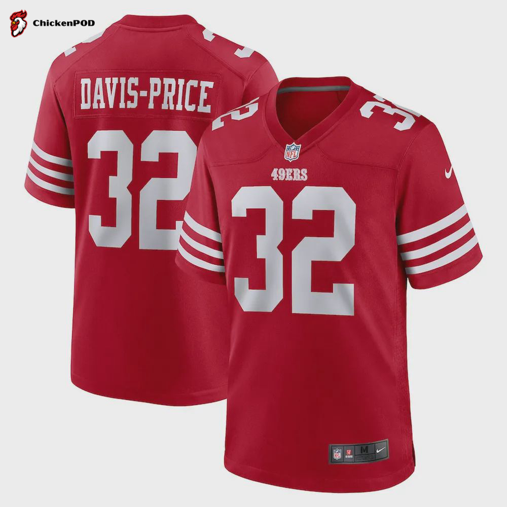 Tyrion Davis-Price San Francisco 49ers Women’s Game Player Jersey – Scarlet