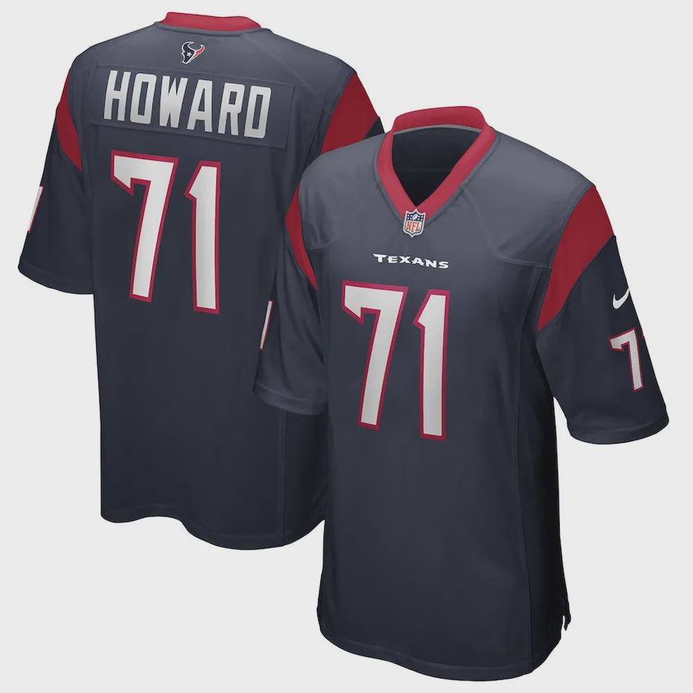 Tytus Howard 71 Houston Texans Men’s Game Jersey – Navy