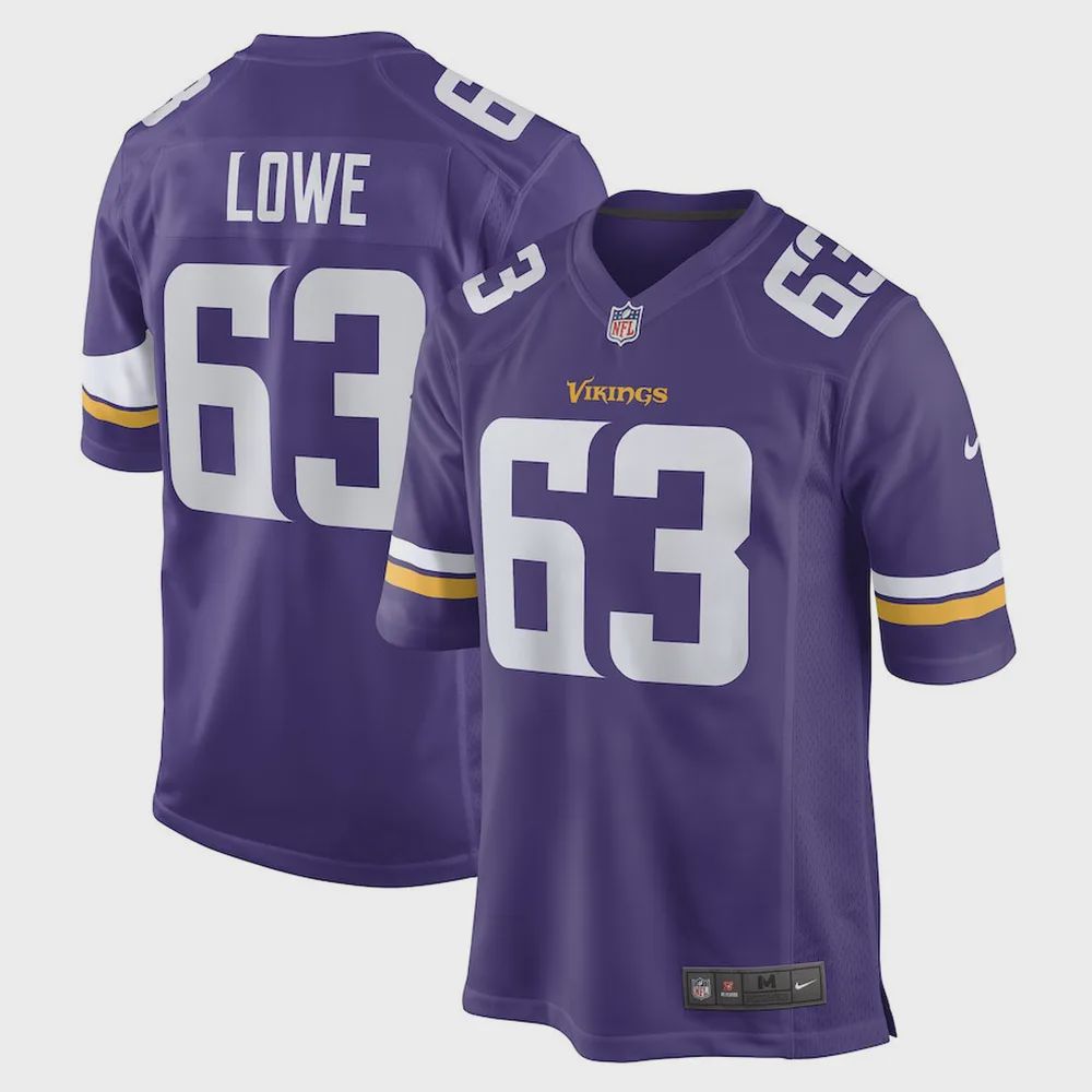 Vederian Lowe Minnesota Vikings Game Player Jersey – Purple