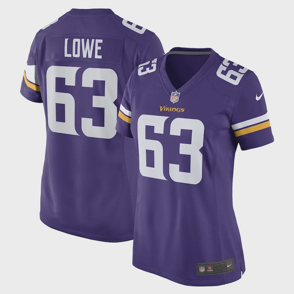 Vederian Lowe Minnesota Vikings Women’s Game Player Jersey – Purple