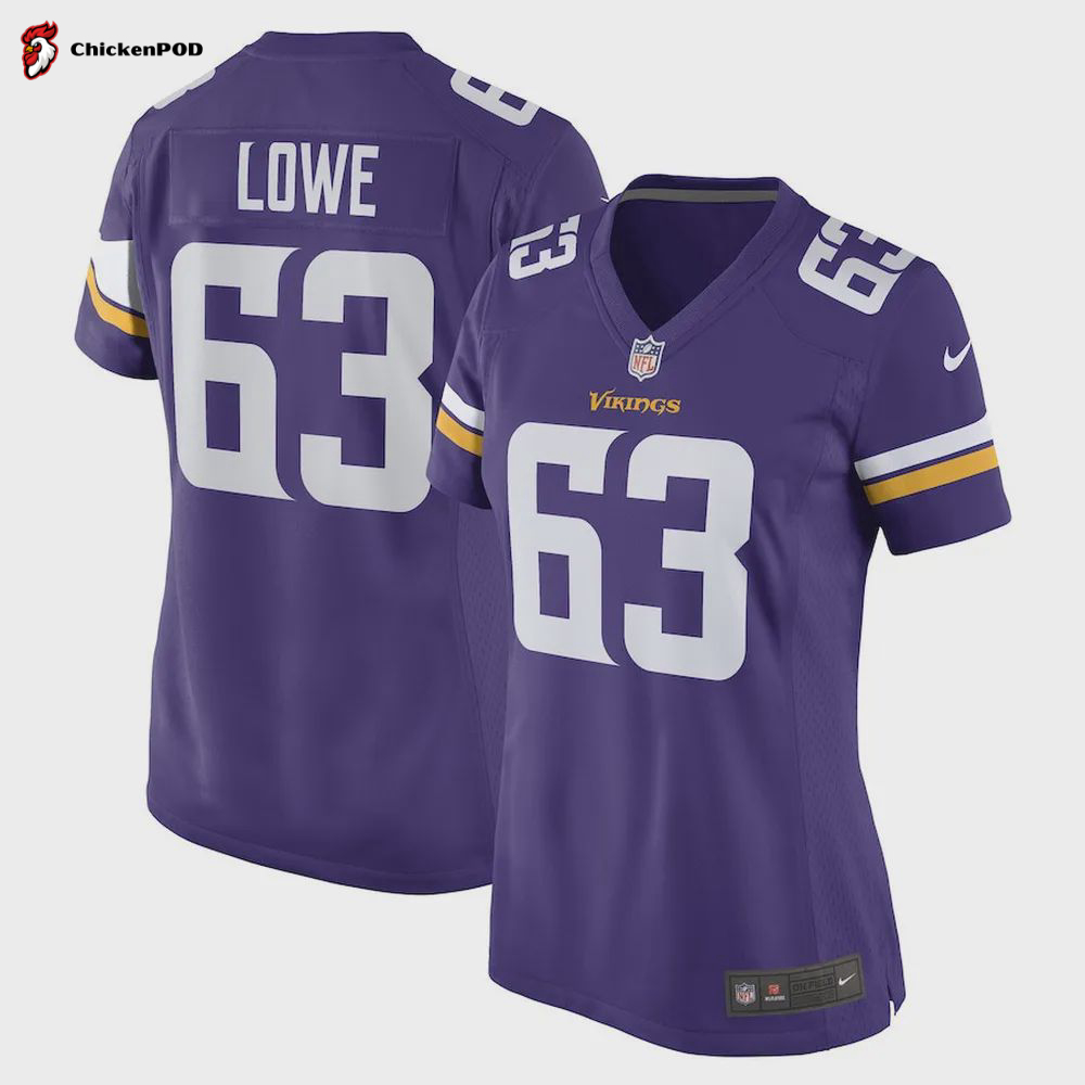 Vederian Lowe Minnesota Vikings Game Player Jersey – Purple