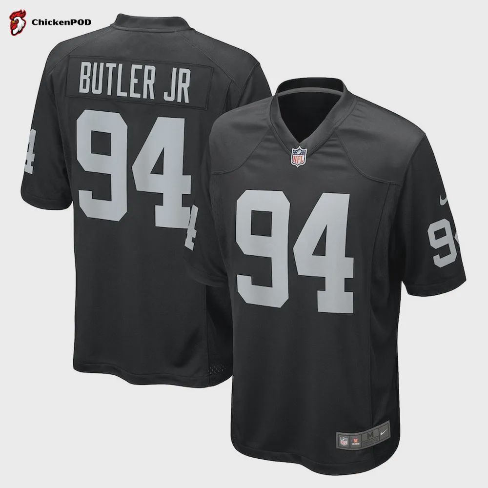 Vernon Butler 94 Las Vegas Raiders Game Jersey – Black