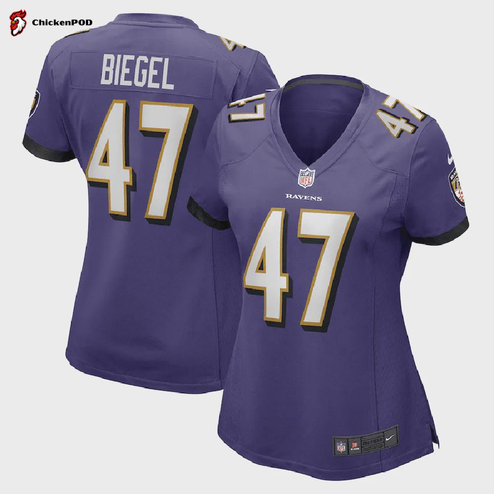 Vince Biegel Baltimore Ravens Player Game Jersey – Purple