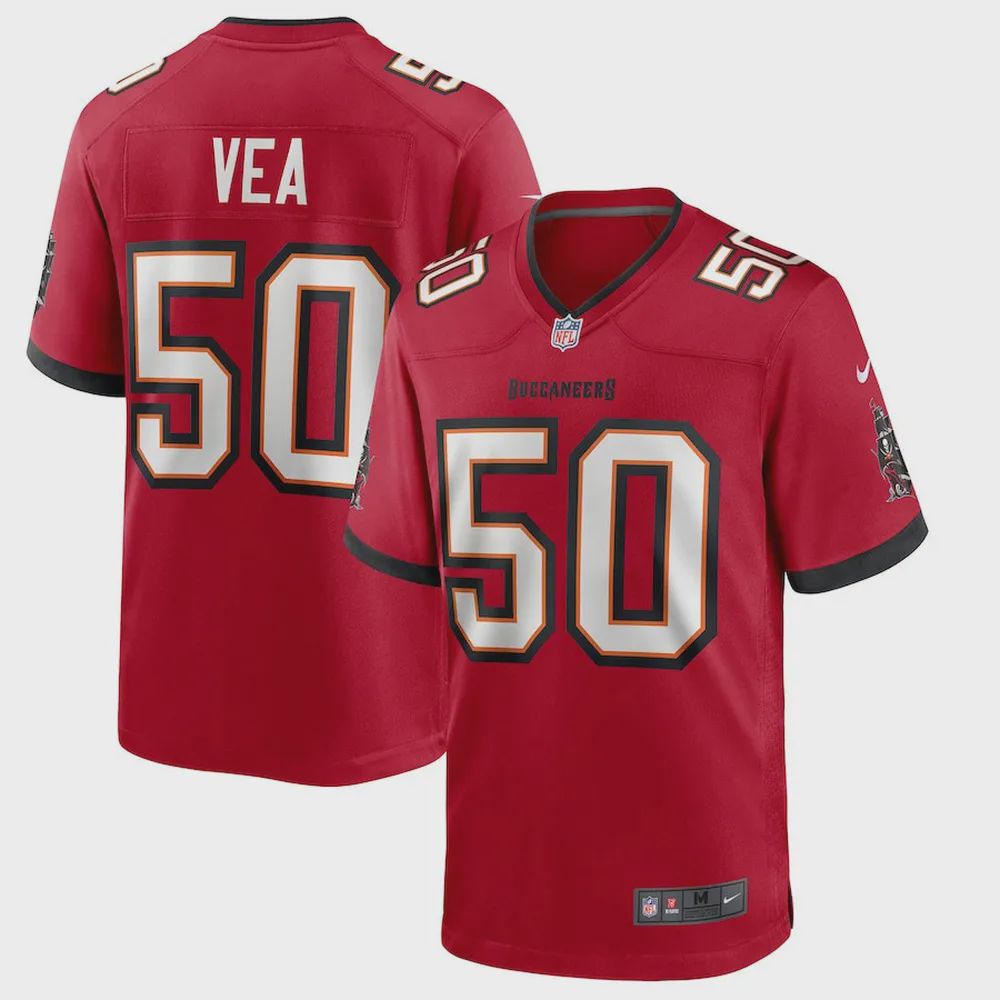 Vita Vea 50 Tampa Bay Buccaneers Game Jersey – Red