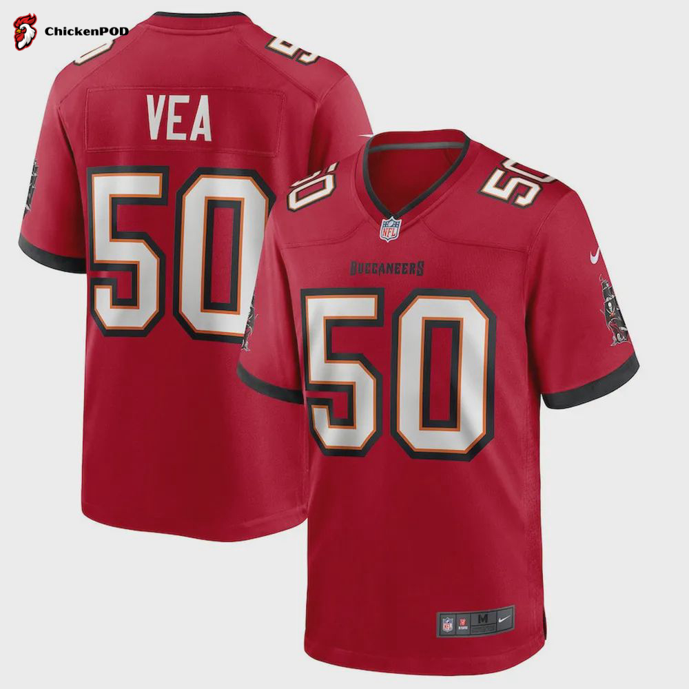 Vita Vea 50 Tampa Bay Buccaneers Game Jersey – Red