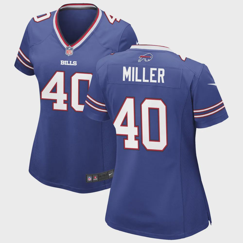 Von Miller 40 Buffalo Bills Women’s Game Jersey – Royal Jersey