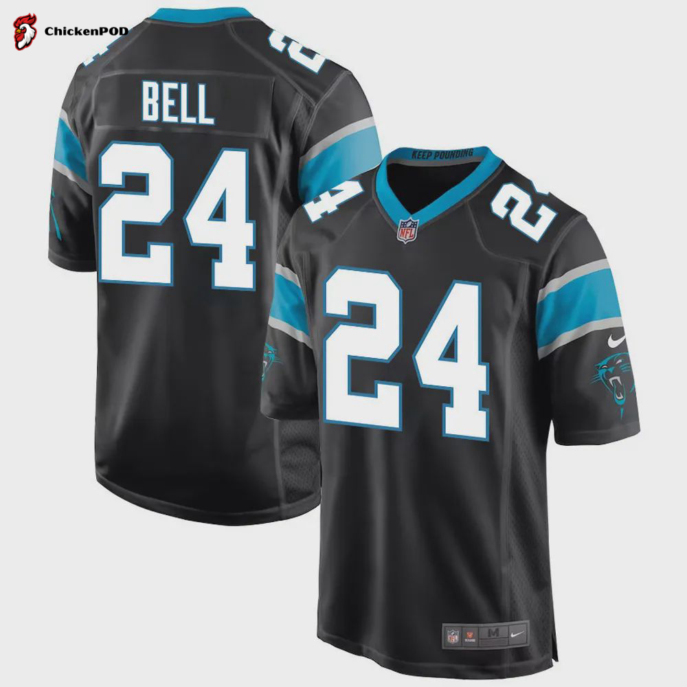 Vonn Bell 24 Carolina Panthers Youth Game Jersey – Black