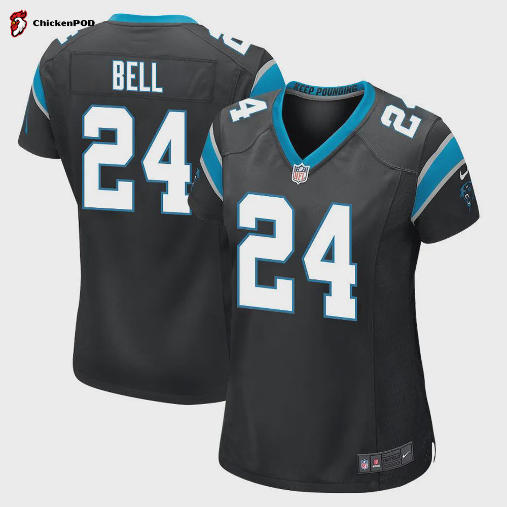 Vonn Bell 24 Carolina Panthers Women’s Game Player Jersey – Black