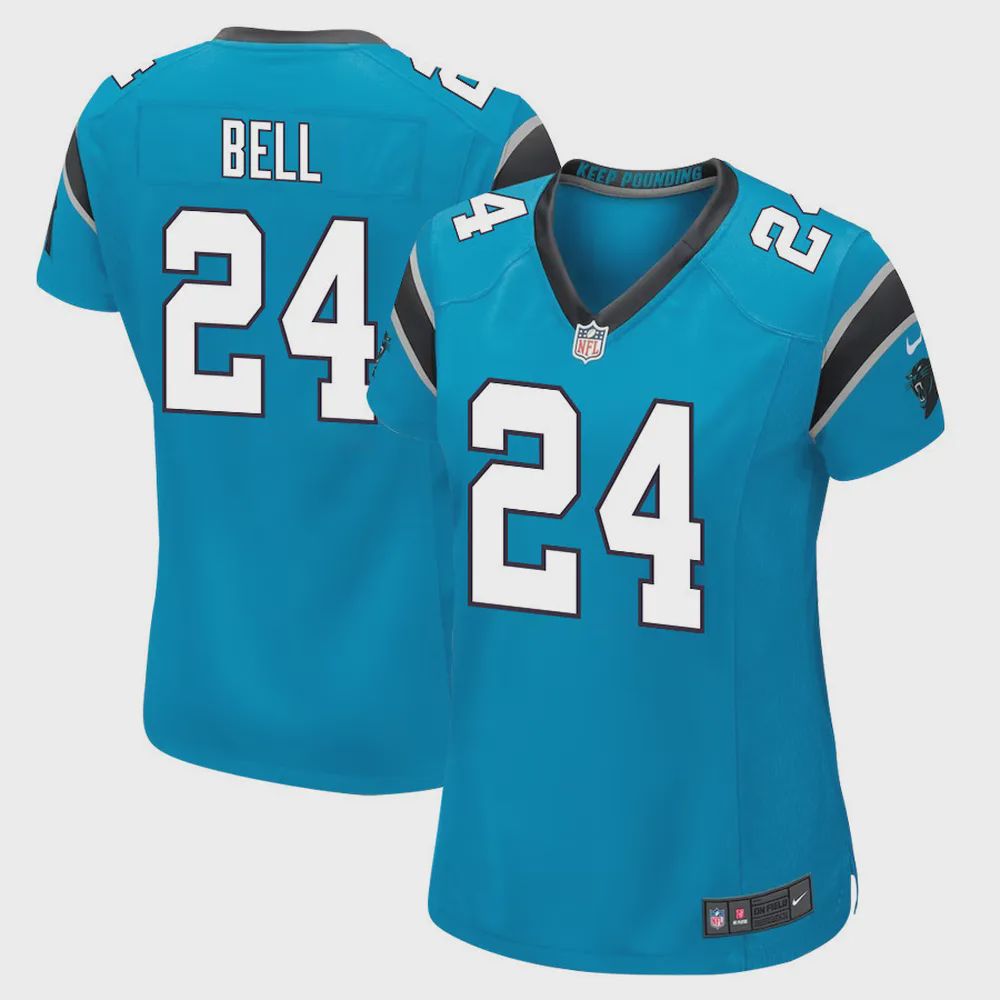 Vonn Bell 24 Carolina Panthers Women Game Jersey – Blue