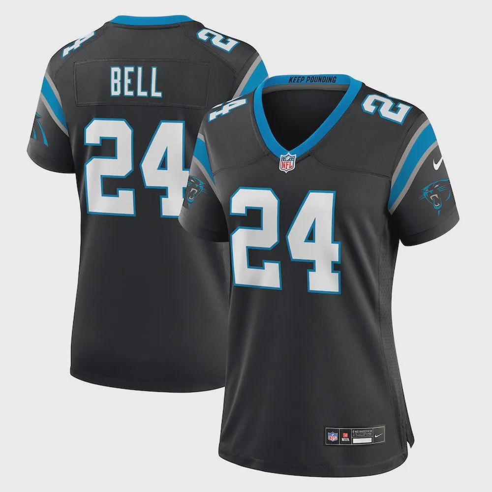 Vonn Bell 24 Carolina Panthers Women’s Game Player Jersey – Black