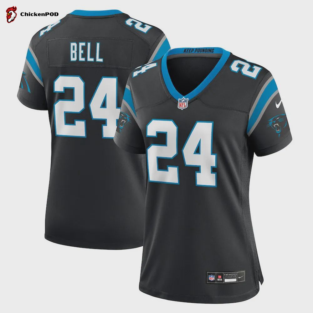 Vonn Bell 24 Carolina Panthers Women’s Game Player Jersey – Black