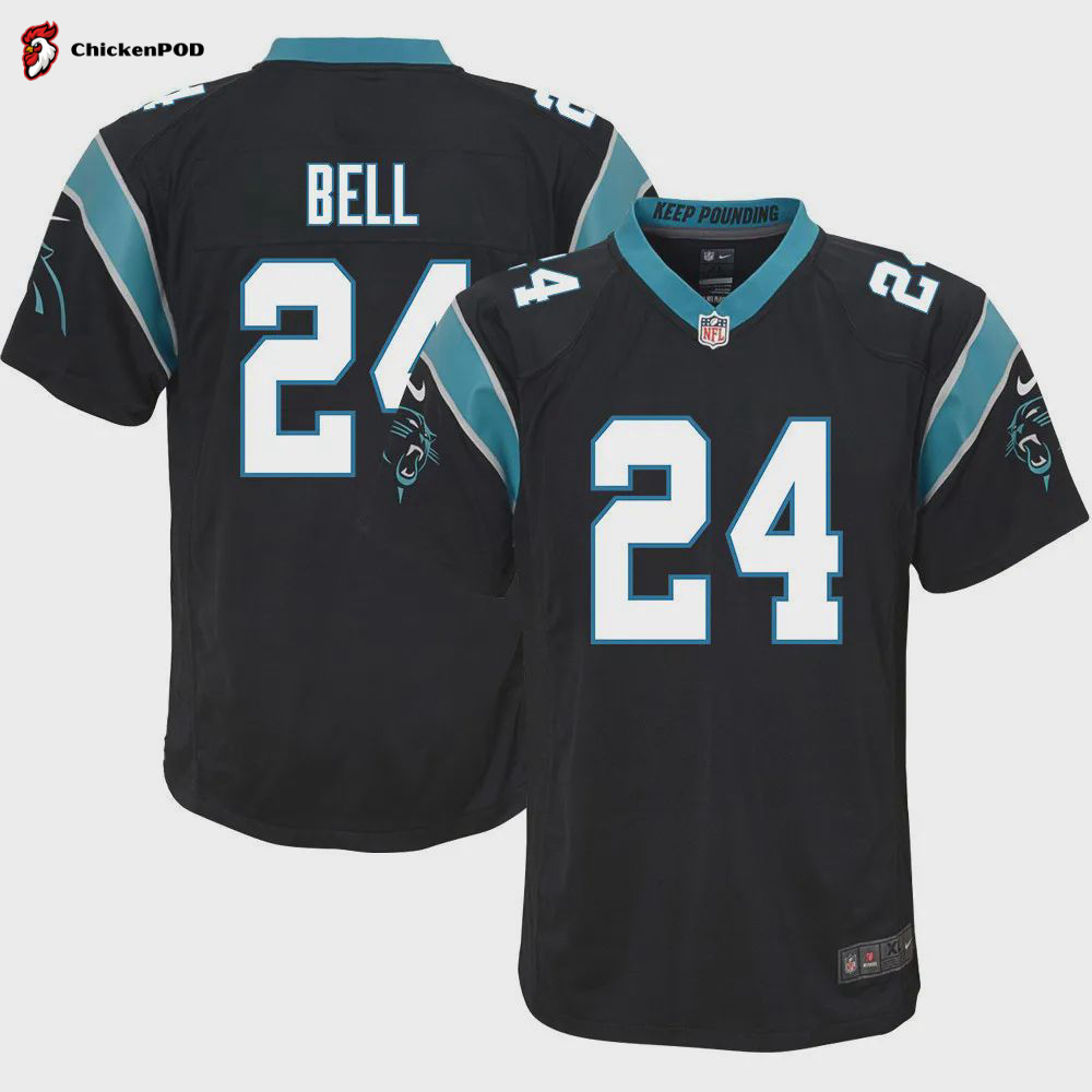 Vonn Bell 24 Carolina Panthers Youth Game Jersey – Black