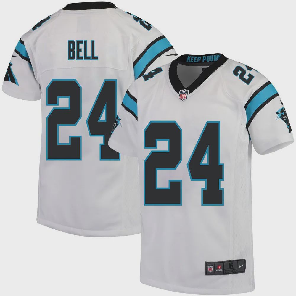 Vonn Bell 24 Carolina Panthers Youth Game Jersey – White