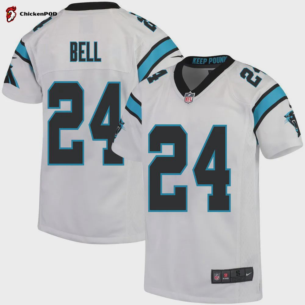 Vonn Bell 24 Carolina Panthers Youth Game Jersey – White