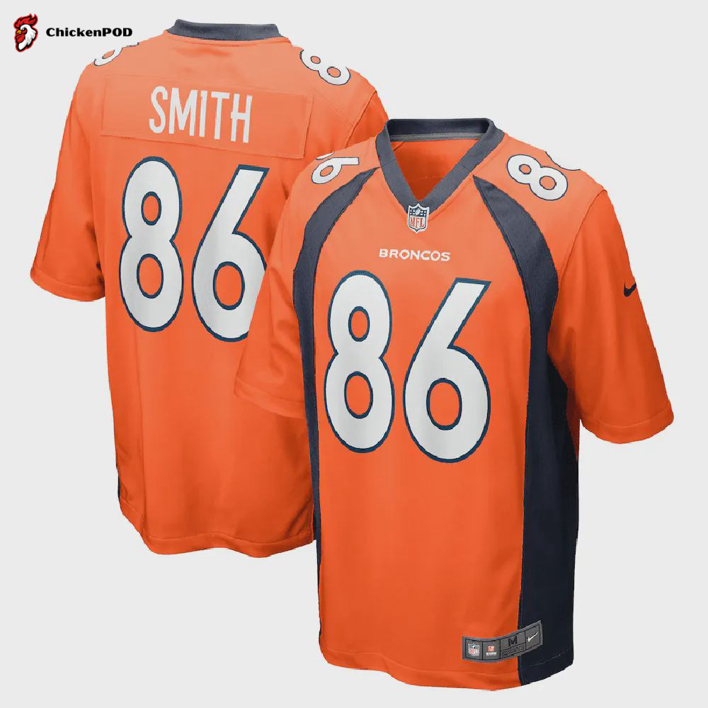 Vyncint Smith Denver Broncos Game Player Jersey – Orange