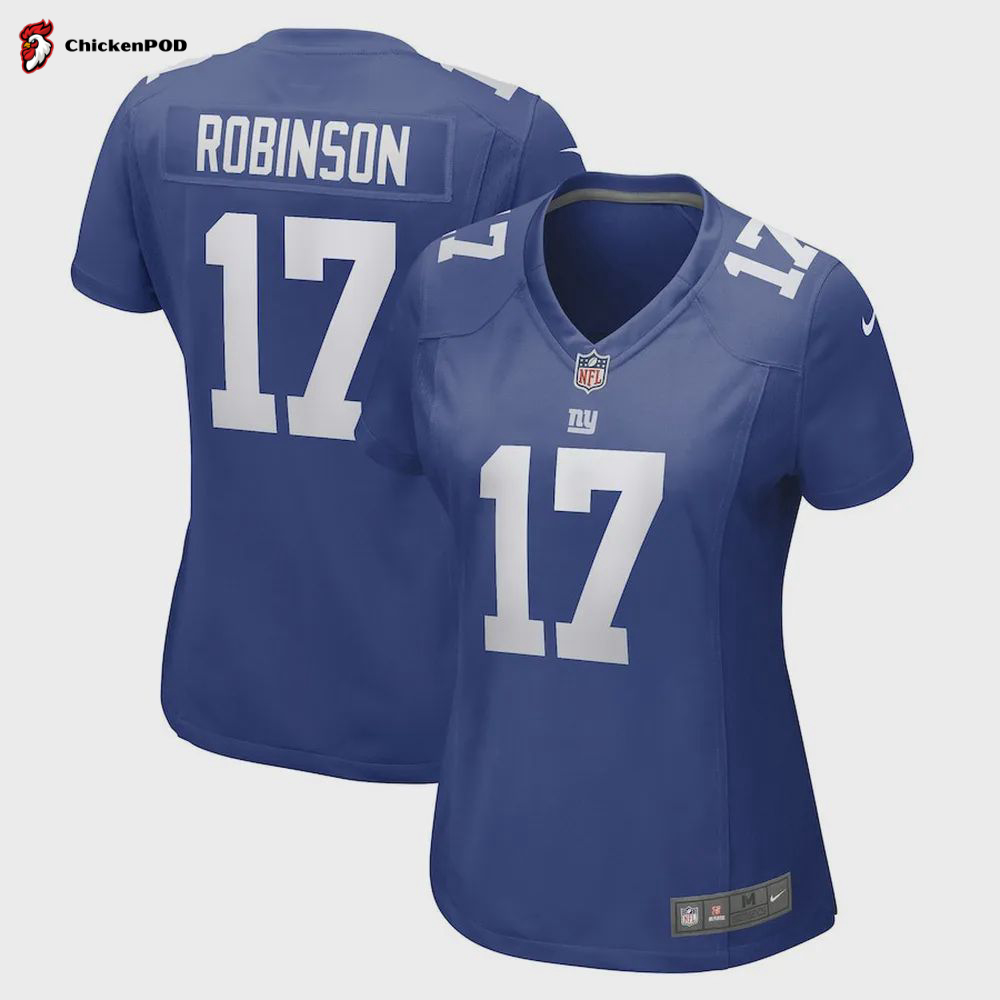 Wan’Dale Robinson New York Giants Women’s Game Player Jersey – Royal