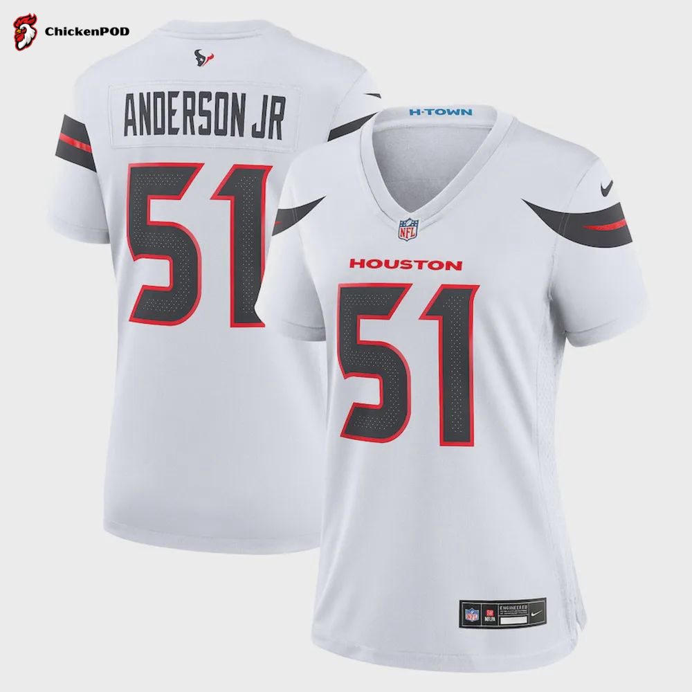 Will Anderson Jr. 51 Houston Texans Women’s Player Game Jersey – White