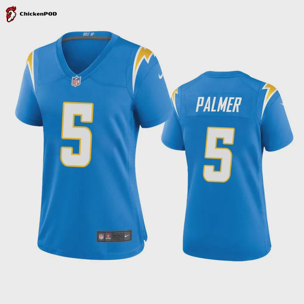 Women’s Los Angeles Chargers Josh Palmer 5 Powder Blue Game Jersey