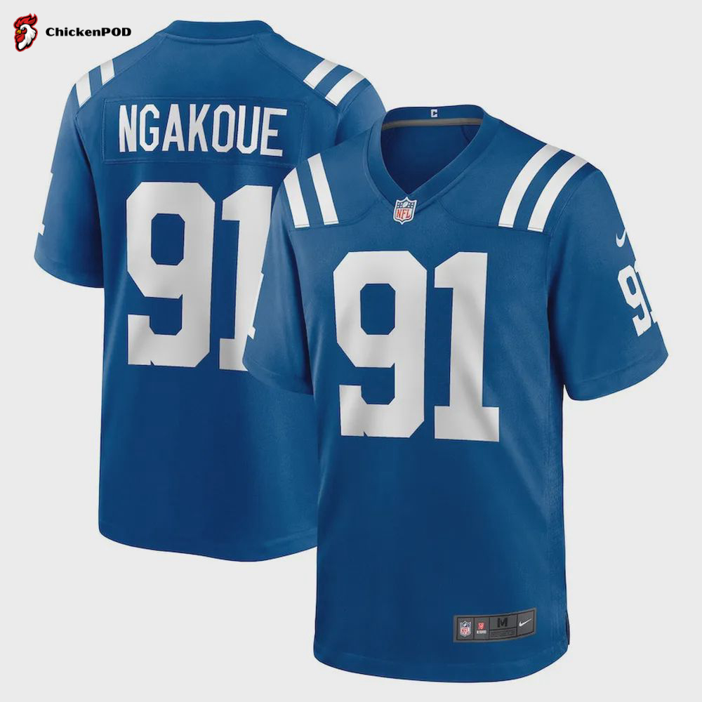 Yannick Ngakoue 91 Indianapolis Colts Player Game Jersey – Royal