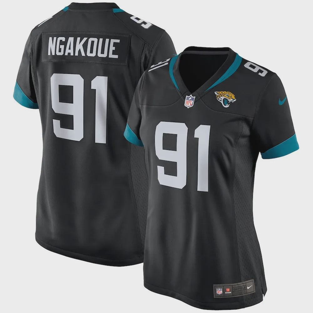 Yannick Ngakoue 91 Jacksonville Jaguars Women’s Game Jersey – Black